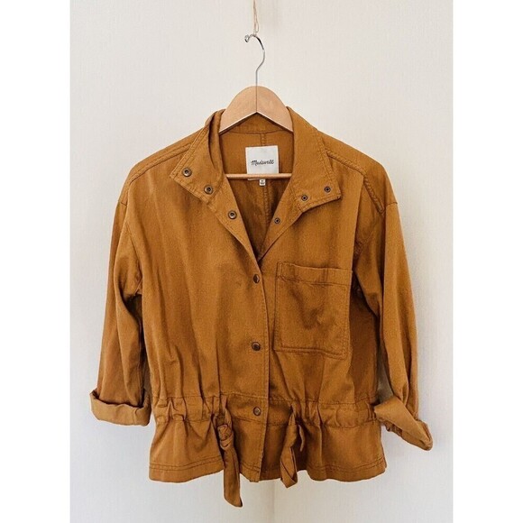 Madewell Dark Sahara Southlake Military Jacket H8497 Women’s XS - Picture 1 of 5